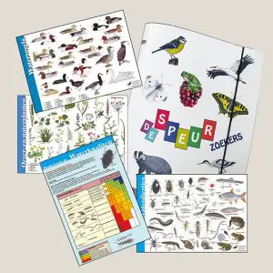 Set herkenningskaarten "Ontdek het waterleven" + opbergmap (art.nr 910516)