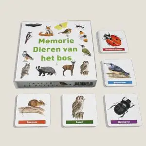 Memoriespel “Dieren van het bos” (art.nr. 391001)