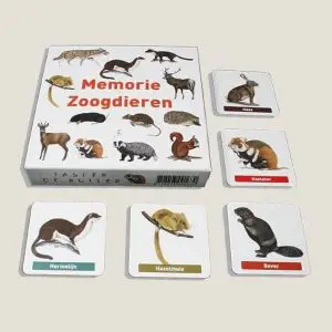 Memoriespel “Zoogdieren” (art.nr. 391003)