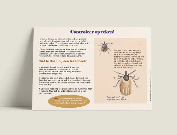 Informatiepaneel Controleer op teken