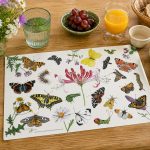 Placemat Vlinders en rupsen-decoratief