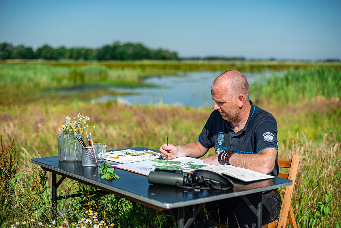 Natuurillustrator Jasper de Ruiter